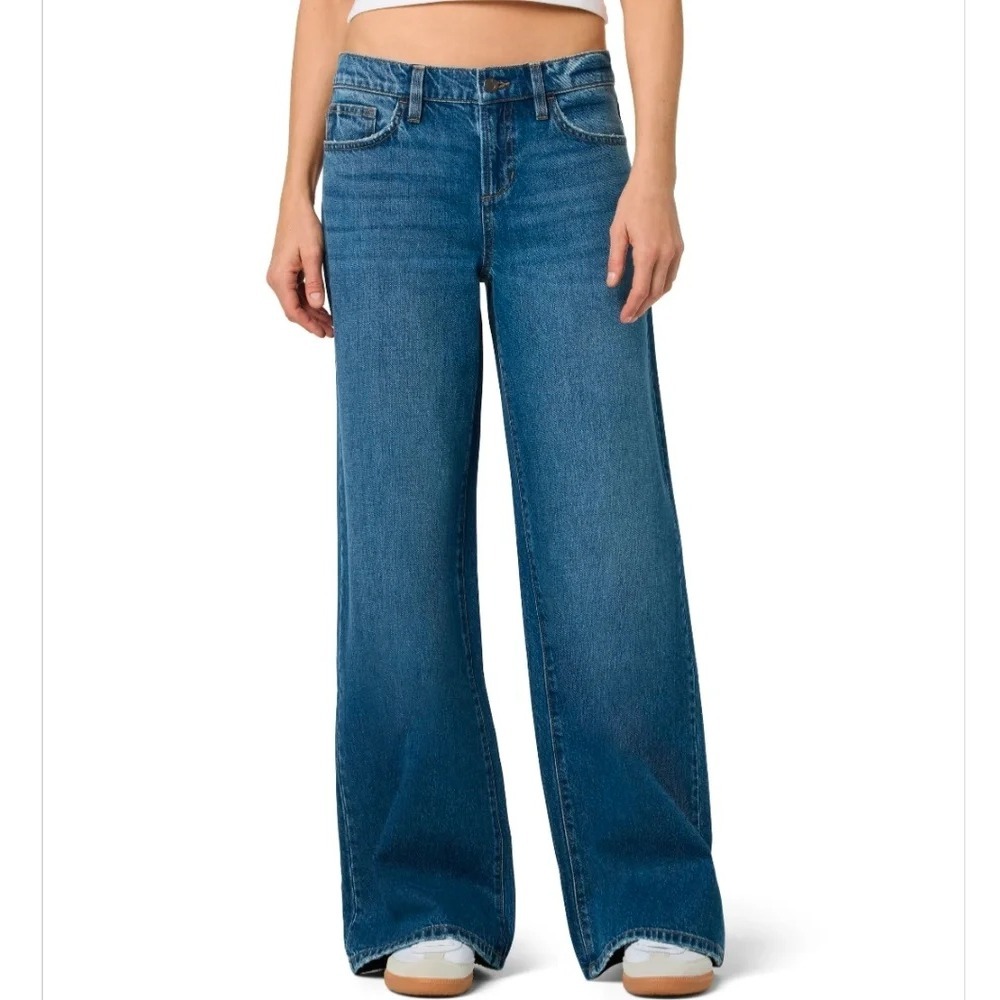 Joe's women 27 low rise wide leg in Tokyo wash jean denim streetcore grunge